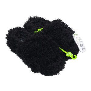 Crocs CL Shaggy Doodle Fur Slide Black Womens Size 6, Mens Size 4 Perfect for Te